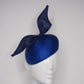 Blue Ribbon- Blue Parisisal Straw Beret with a simple Tinalak bow