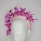 Bougainvillea Blossom - Baby Pink 3d headband with a pink cascading Bouganvillea vine.