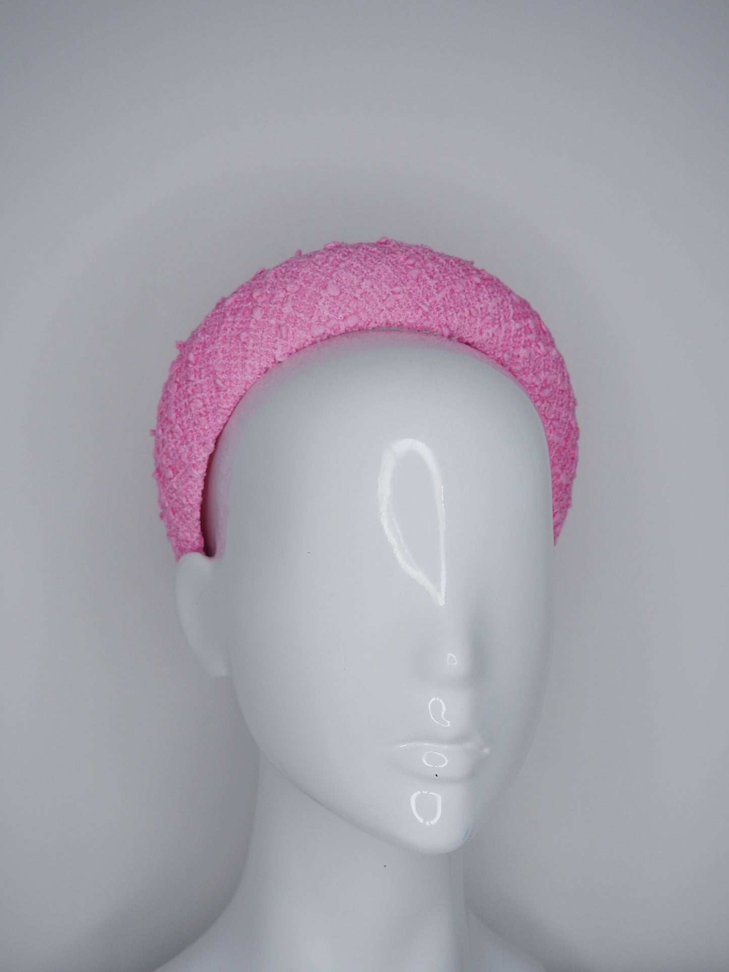 Mia -  Italian boucle Tweed - Candy pink