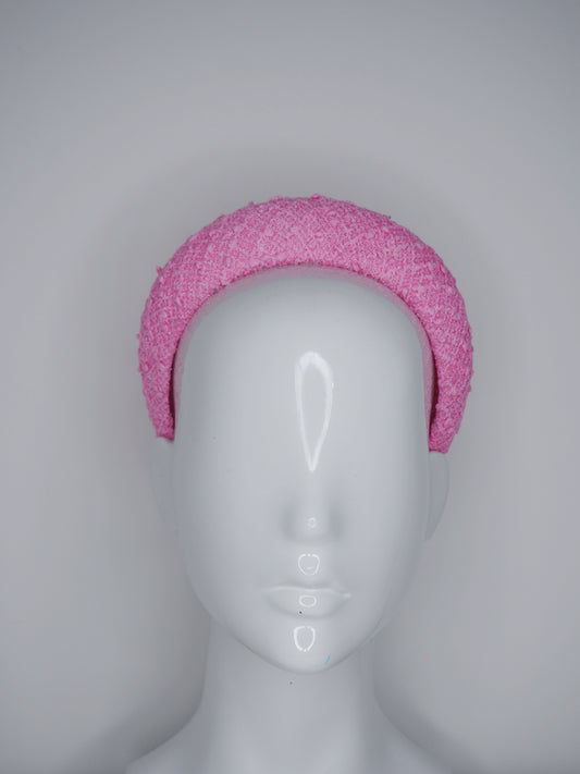 Mia -  Italian boucle Tweed - Candy pink