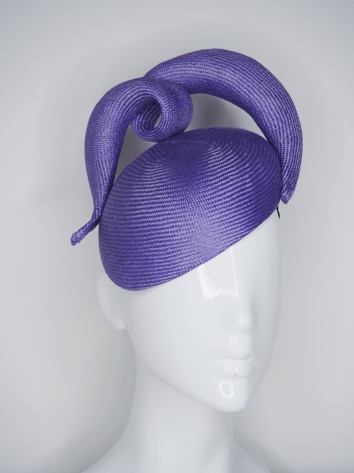 Cloud 9 - Hyacinth purple Parisisal swirl on a face hugger beret base