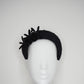 Daisy Nior - Black sparkle Halo with Daisy Detail - REDUCED worn once