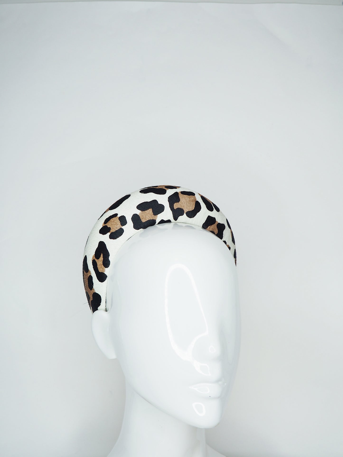 Wild Thing - Mia - Snow Leopard Hair On Hide 3D headband