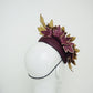 Maroon Maven - Small maroon base with maroon and gold leaves