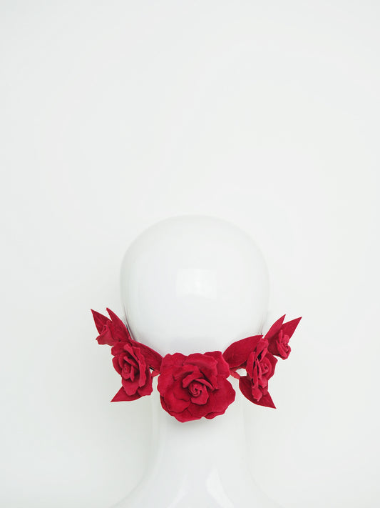 Rose Vine clip - Red velvet